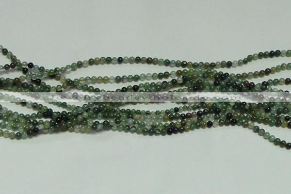 CTG156 15.5 inches 3mm round tiny moss agate beads wholesale