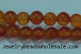 CTG16 15.5 inch 4mm round B grade tiny red agate beads wholesale