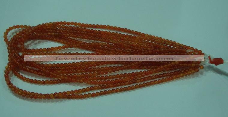 CTG16 15.5 inch 4mm round B grade tiny red agate beads wholesale