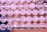 CTG1600 15.5 inches 2.5mm faceted round tiny white moonstone beads