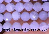 CTG1605 15.5 inches 3.8mm faceted round tiny blue lace agate beads