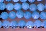 CTG1609 15.5 inches 3mm faceted round tiny amazonite beads