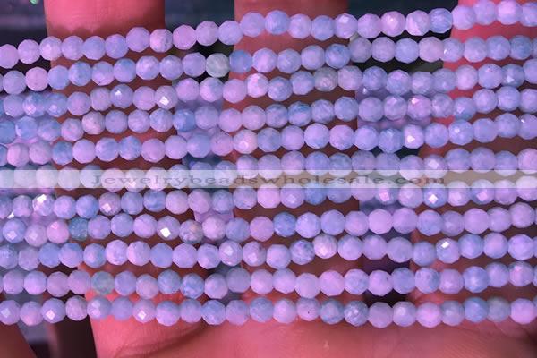 CTG1625 15.5 inches 2.5mm faceted round tiny amazonite beads