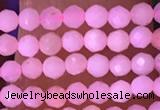 CTG1634 15.5 inches 2.5mm faceted round tiny pink opal beads