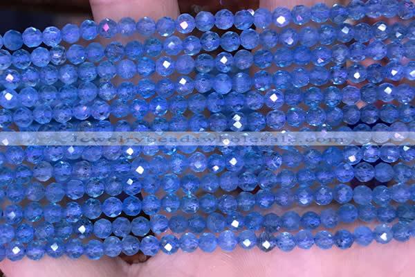 CTG1663 15.5 inches 3.5mm faceted round tiny apatite beads