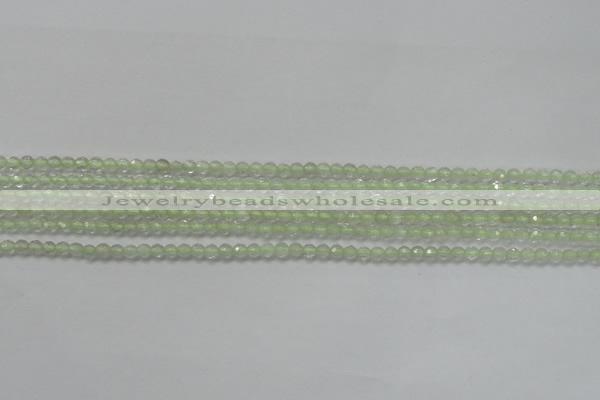 CTG204 15.5 inches 3mm faceted round tiny prehnite gemstone beads