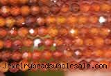 CTG2100 15 inches 2mm faceted round tiny quartz glass beads