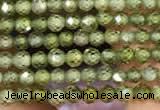 CTG2102 15 inches 2mm faceted round tiny quartz glass beads