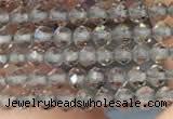 CTG2107 15 inches 2mm faceted round tiny ice obsidian beads