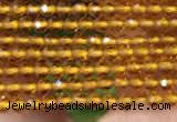 CTG2116 15 inches 2mm faceted round tiny quartz glass beads