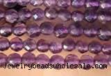 CTG2123 15 inches 2mm,3mm & 4mm faceted round amethyst gemstone beads