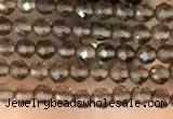 CTG2124 15 inches 2mm,3mm faceted round smoky quartz gemstone beads