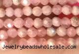 CTG2139 15 inches 2mm,3mm faceted round rhodochrosite gemstone beads