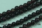 CTG22 15.5 inches 3mm round B grade tiny garnet beads wholesale