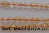 CTG221 15.5 inches 3mm faceted round tiny citrine beads