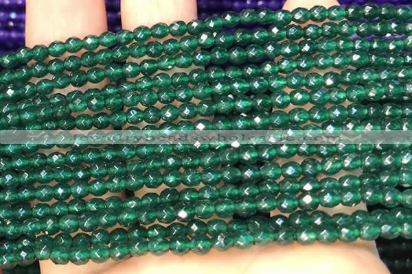 CTG2225 15 inches 2mm,3mm faceted round candy jade beads