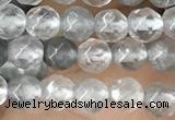 CTG2505 15.5 inches 4mm faceted round cloudy quartz beads