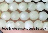 CTG2516 15.5 inches 4mm faceted round jade beads wholesale