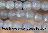 CTG2530 15.5 inches 4mm faceted round agate beads wholesale