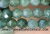 CTG2534 15.5 inches 4mm faceted round moss agate beads