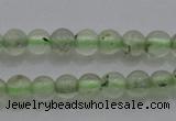 CTG255 15.5 inches 3mm round tiny green rutilated quartz beads