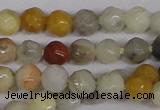 CTG300 15.5 inches 3mm faceted round ting crazy lace agate beads