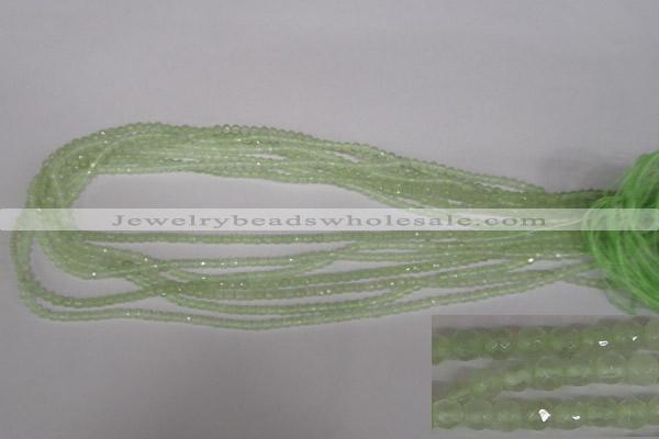 CTG302 15.5 inches 3mm faceted round ting prehnite agate beads