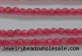 CTG402 15.5 inches 2mm faceted round tiny dyed candy jade beads