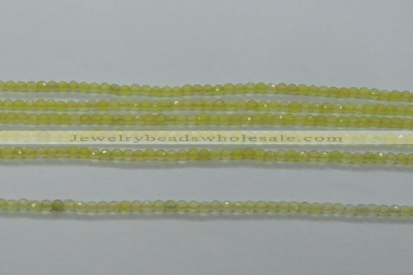 CTG406 15.5 inches 2mm faceted round tiny dyed candy jade beads