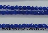 CTG412 15.5 inches 2mm faceted round tiny dyed candy jade beads