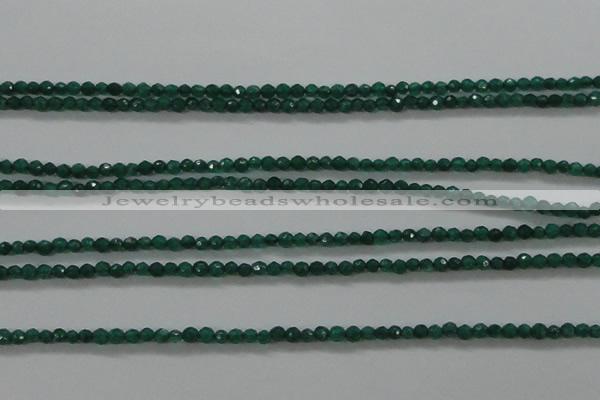 CTG415 15.5 inches 2mm faceted round tiny dyed candy jade beads