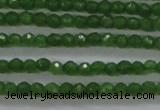 CTG416 15.5 inches 2mm faceted round tiny dyed candy jade beads