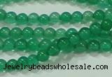 CTG42 15.5 inches 2mm round grade A tiny green agate beads wholesale