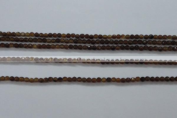 CTG425 15.5 inches 2mm faceted round tiny agate gemstone beads