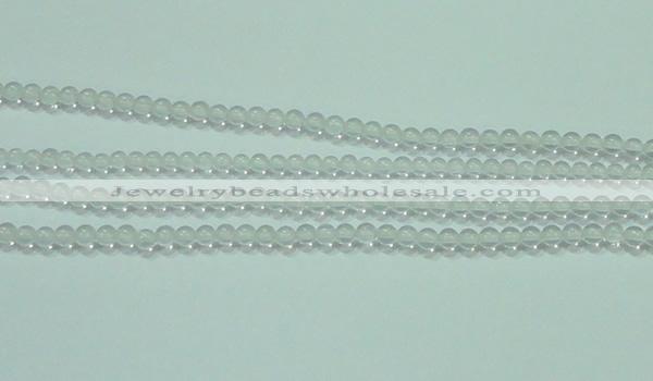 CTG44 15.5 inches 2mm round tiny white crystal beads wholesale