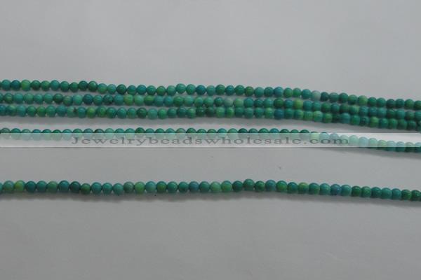 CTG440 15.5 inches 2mm round tiny natural turquoise beads wholesale