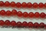 CTG52 15.5 inches 2mm round grade AA tiny red agate beads wholesale