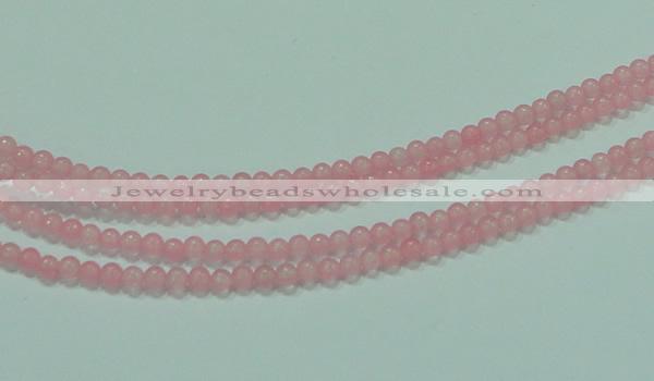 CTG60 15.5 inches 2mm round tiny dyed white jade beads wholesale