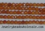 CTG615 15.5 inches 2mm faceted round orange garnet beads