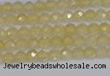 CTG624 15.5 inches 3mm faceted round citrine gemstone beads