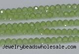 CTG629 15.5 inches 2mm faceted round peridot gemstone beads