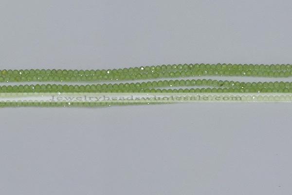 CTG629 15.5 inches 2mm faceted round peridot gemstone beads