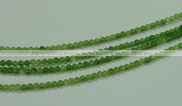 CTG63 15.5 inches 2mm round tiny dyed white jade beads wholesale