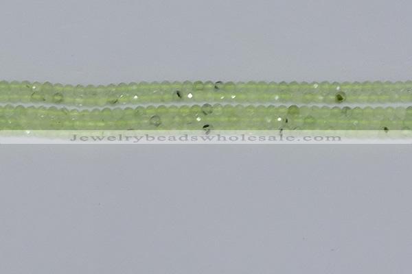 CTG632 15.5 inches 3mm faceted round prehnite gemstone beads