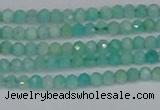 CTG647 15.5 inches 2mm faceted round Peru amazonite beads