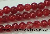 CTG67 15.5 inches 3mm round tiny dyed white jade beads wholesale