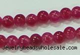 CTG68 15.5 inches 3mm round tiny dyed white jade beads wholesale