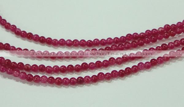 CTG68 15.5 inches 3mm round tiny dyed white jade beads wholesale