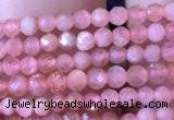 CTG715 15.5 inches 2mm faceted round tiny rhodochrosite beads