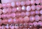 CTG716 15.5 inches 3mm faceted round tiny rhodochrosite beads